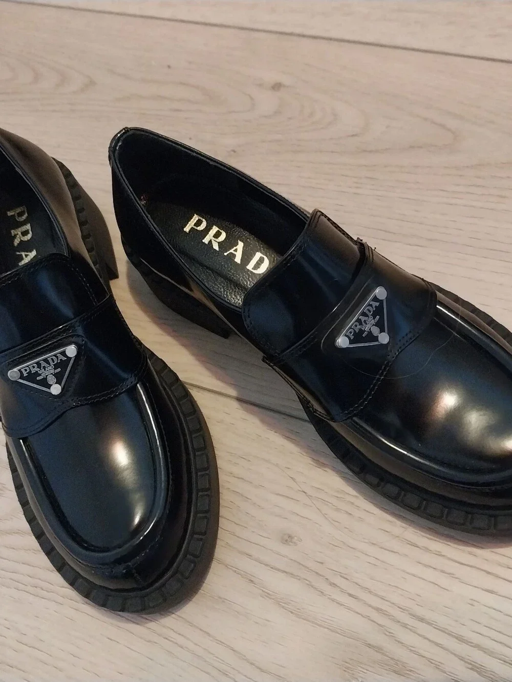 Prada Mens Black Loafers